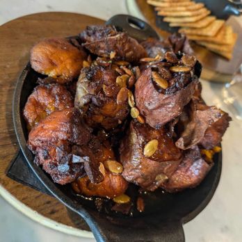 Berties On The Rooftop - Crispy sweet potatoes with pepitas - American Near Me - Waco, Texas