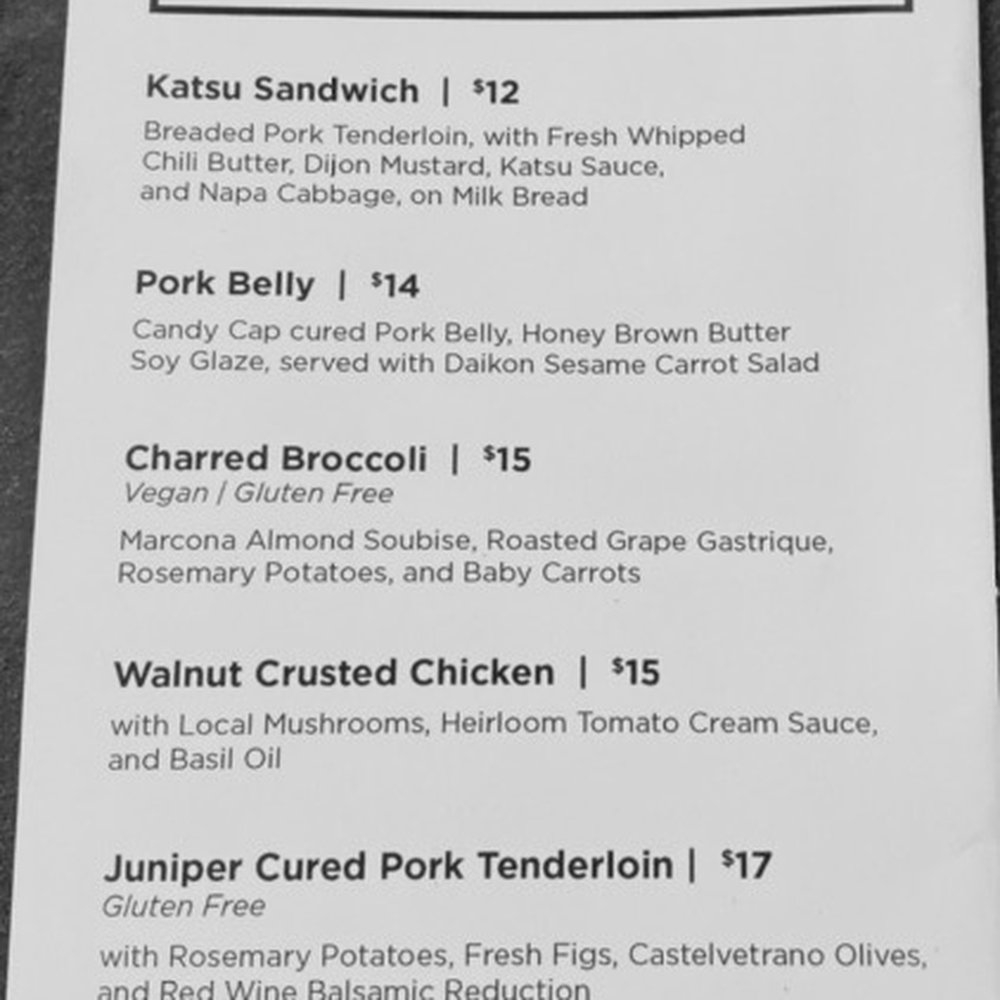 ROK - Last portion of current menu. - Music Venues Near Me - Saint Paul, Minnesota