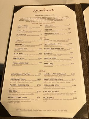 Menu photo 2 Amaravathi'S Omaha, NE Menu photo 2 Amaravathi'S Omaha, NE