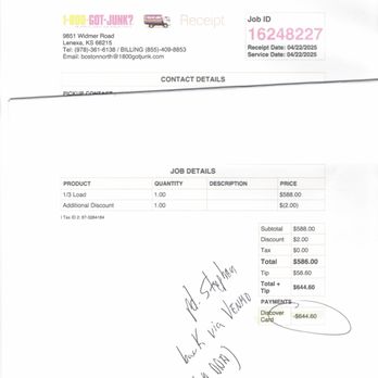 1-800-GOT-JUNK? Boston Central - Invoice - Junk Removal & Hauling Near Me - Boston, Massachusetts