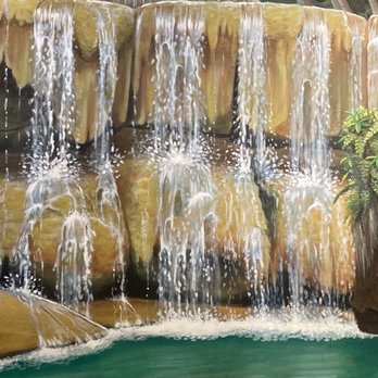 Yum Thai Restaurant - Waterfall mural - Thai Near Me - San Antonio, Texas Yum Thai Restaurant - Waterfall mural - Thai Near Me - San Antonio, Texas
