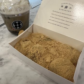 Warabimochi Kamakura - Hojicha mochi drink and warabimochi - Desserts Near Me - Arcadia, California
