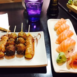 Osaka Box - Le menu sushis / brochettes (avec soupe et salade de choux)