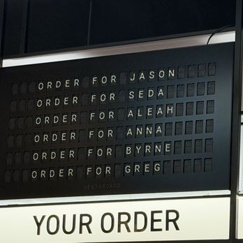 Sandough - When your order is ready it shows up in the retro flip board very cool. - Pizza Near Me - Los Angeles, California Sandough - When your order is ready it shows up in the retro flip board very cool. - Pizza Near Me - Los Angeles, California