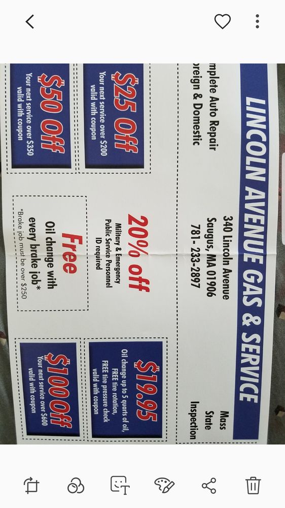 LINCOLN AVE GAS & SERVICE Updated September 2024 15 Reviews 340