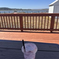 Boondocks Marketplace & Flower Shop - Blackberry milkshake in the back deck