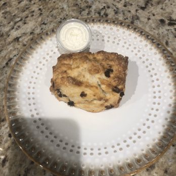 The Pantry KC - Lemon current scone with clotted cream - Desserts Near Me - Lenexa, Kansas The Pantry KC - Lemon current scone with clotted cream - Desserts Near Me - Lenexa, Kansas