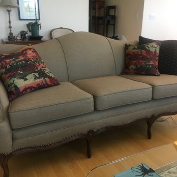 Andy's Quality Upholstery - antique sofa upholstered in sunbrella - Furniture Reupholstery Near Me - Atascadero, California Andy's Quality Upholstery - antique sofa upholstered in sunbrella - Furniture Reupholstery Near Me - Atascadero, California