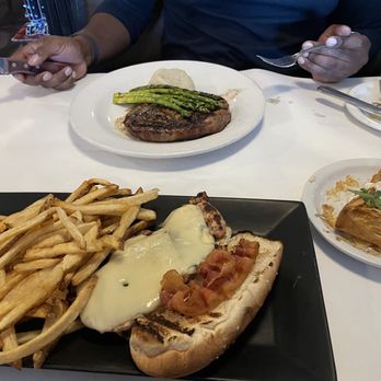 M & J Bistro - Prime rib steak, Fried or Grilled Chicken Sandwich Brian's Way although I took most the toppings off, Prime Rib Bites. - New American Near Me - Tracy, California M & J Bistro - Prime rib steak, Fried or Grilled Chicken Sandwich Brian's Way although I took most the toppings off, Prime Rib Bites. - New American Near Me - Tracy, California