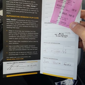 Mr Tint - The 10 year warranty. - Home Window Tinting Near Me - Toronto, Ontario