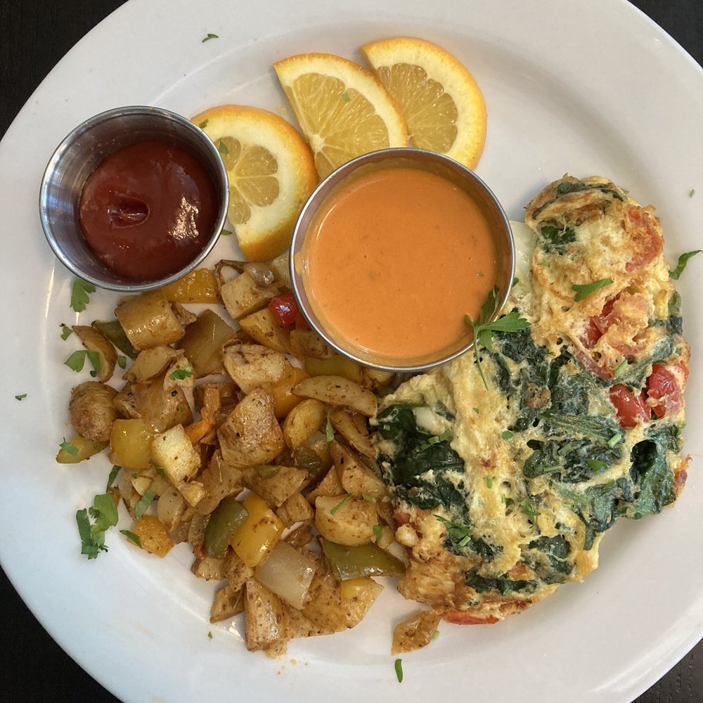 Galliano - Florentine omelette with breakfast potatoes and a side of aurora sauce - Wine Bars Near Me - Fulton, Maryland Galliano - Florentine omelette with breakfast potatoes and a side of aurora sauce - Wine Bars Near Me - Fulton, Maryland