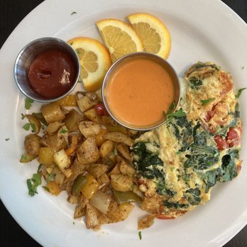 Galliano - Florentine omelette with breakfast potatoes and a side of aurora sauce - Wine Bars Near Me - Fulton, Maryland