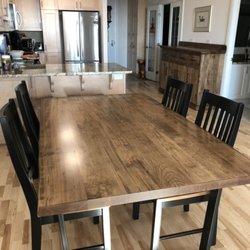 Bond's Decor - Live edge Canadian maple table.