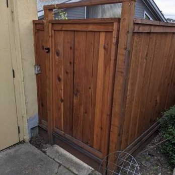 Manny's Fence Services - Gate Manny designed/installed, plus short sidewall fence - Fences & Gates Near Me - San Leandro, California