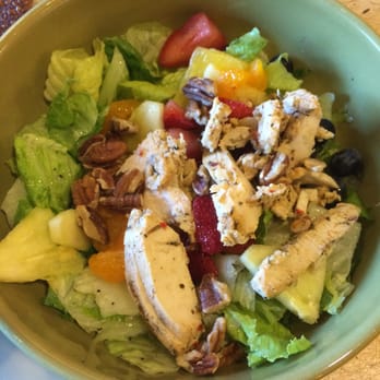 Panera Bread - Strawberry Poppyseed Chicken salad. It has fruits, walnuts and vinaigrette! - Sandwiches Near Me - Davis, California
