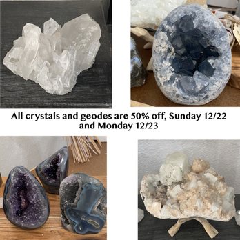 Cici 'n Tux - Take advantage of our pre-Christmas special on crystals and geodes - Home Decor Near Me - Glendale, California Cici 'n Tux - Take advantage of our pre-Christmas special on crystals and geodes - Home Decor Near Me - Glendale, California