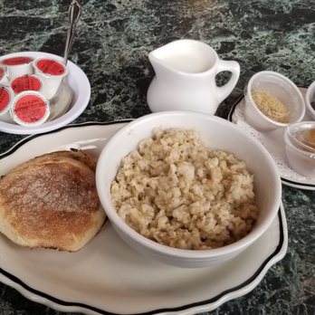 Connie's Cafe & Lounge - Oatmeal & english muffin. - American Near Me - Sandpoint, Idaho