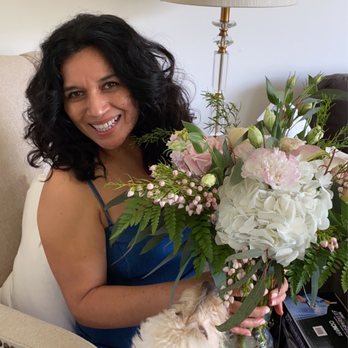 The Dizzy Daisy - Happy mom and curious doggo - Florists Near Me - Orange, California The Dizzy Daisy - Happy mom and curious doggo - Florists Near Me - Orange, California