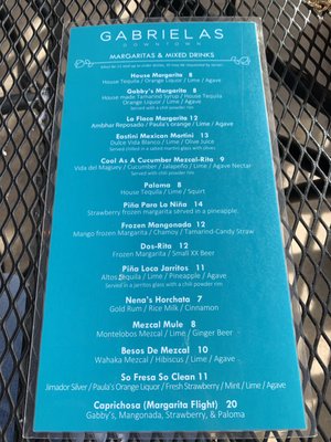 Menu photo 7 Gabriela's Downtown Austin, TX