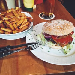 WolfsBurger im Mayflower - Der cheese-bacon burger