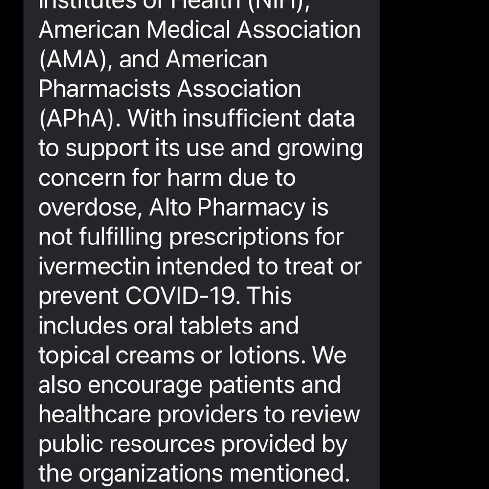 Alto Pharmacy - Your refusal to fill ivermectin - Pharmacy Near Me - Las Vegas, Nevada Alto Pharmacy - Your refusal to fill ivermectin - Pharmacy Near Me - Las Vegas, Nevada