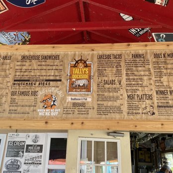 Tally's Dockside - Menu - Boating Near Me - White Bear Lake, Minnesota