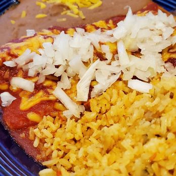 Los Tios - 2 cheese enchiladas with rice and refried beans - Tex-Mex Near Me - Houston, Texas Los Tios - 2 cheese enchiladas with rice and refried beans - Tex-Mex Near Me - Houston, Texas