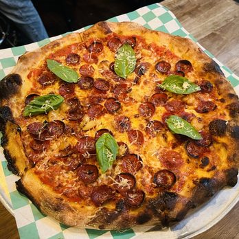 Saint Bibiana - Pepperoni & Garlic - Pizza Near Me - Santa Barbara, California