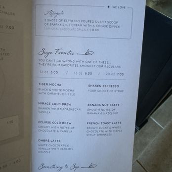 Sage - Specialty drink menu - Coffee & Tea Near Me - Columbia, Missouri Sage - Specialty drink menu - Coffee & Tea Near Me - Columbia, Missouri