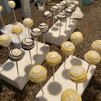 GG's Catering - Baby shower bee themed cake pops - Bakeries Near Me