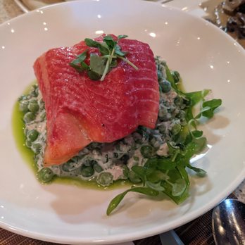 Naschmarkt - Campbell - Steelhead Trout; petits pois, crème fraiche, herbs 39. - Austrian Near Me - Campbell, California Naschmarkt - Campbell - Steelhead Trout; petits pois, crème fraiche, herbs 39. - Austrian Near Me - Campbell, California