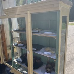 Elke's Street Treats - The bakery set up in a cute cabinet.