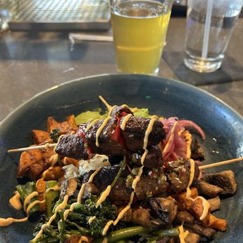 Makers Union - Impossible kebabs (and the house IPA). Yum! - American Near Me - Arlington, Virginia Makers Union - Impossible kebabs (and the house IPA). Yum! - American Near Me - Arlington, Virginia