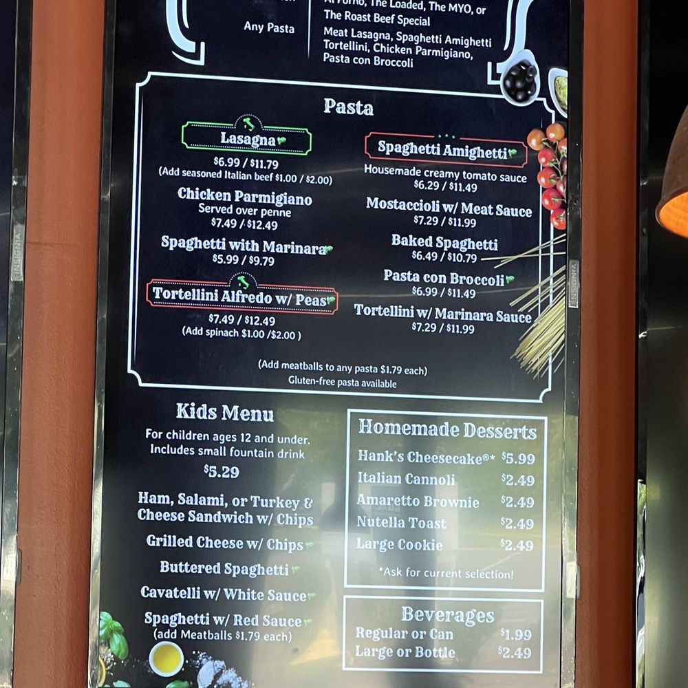 Amighettis - (Partial) Menu 08/2023 - Italian Near Me - Saint Louis, Missouri