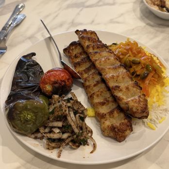 Adana Restaurant - 36. Chicken Koobideh Kabab Dinner - Middle Eastern Near Me - Glendale, California