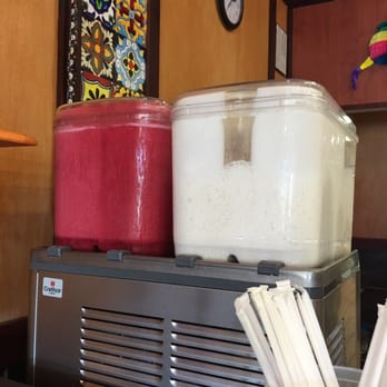 Los Amigos Restaurant - Jamaica and Horchata machines. - Mexican Near Me - Evans Mills, New York