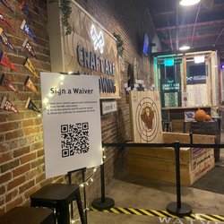 Craft Axe Throwing- Greenville - Anyone must sign a waiver, even if not playing, pretty awesome place!