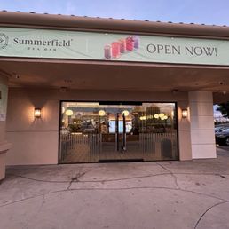 Exterior outside entrance of Summerfield Tea Bar - Front - La Habra, California Exterior outside entrance of Summerfield Tea Bar - Front - La Habra, California