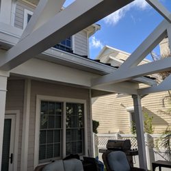 Painting My Life Away - This is a newly-installed pergola which we had to Prime and apply two coats of paint to