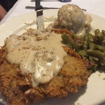 The Chowhouse - Chicken fried steak, mashed taters and green beans. - American Near Me - Tulsa, Oklahoma The Chowhouse - Chicken fried steak, mashed taters and green beans. - American Near Me - Tulsa, Oklahoma