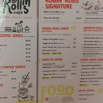 Rollin’ Rolls Cafe - Main menu. - Vietnamese Near Me - Urban Honolulu, Hawaii Rollin’ Rolls Cafe - Main menu. - Vietnamese Near Me - Urban Honolulu, Hawaii