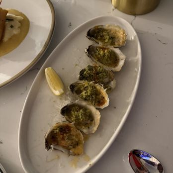 The Landon - Charbroiled Oysters w/ spicy garlic butter, herb gremolata - American Near Me - Tampa, Florida