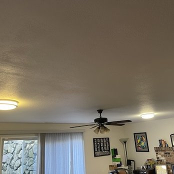 South Hill Construction - This photo shows a large area of the ceiling after painting. - Drywall Installation & Repair Near Me - Roy, Washington