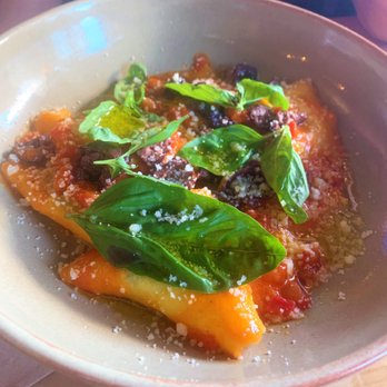 Cotto - Ravioli with Spinach, Buffalo Mozzarella, Tomato and Dried Olives $20 - Italian Near Me - Auckland, AUK