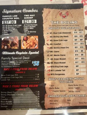 Menu photo 4 Captain Crab Stockton, CA