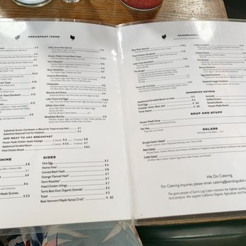 Sam's Log Cabin - Menu - Breakfast & Brunch Near Me - Albany, California Sam's Log Cabin - Menu - Breakfast & Brunch Near Me - Albany, California