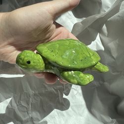 Painting Pottery - Turtle by a 2 yr old