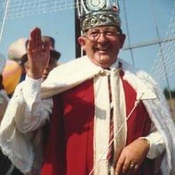 King of Dalkey Festival - Larry the First, the current King of Dalkey.