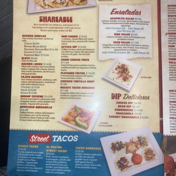 Mecate mexican restaurant - Menu options - Mexican Near Me - Rochester, New York