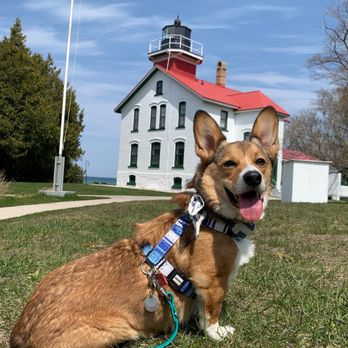 Grand Traverse Lighthouse - My dog @ Grand Traverse Lighthouse (had to give some booty)! - Landmarks & Historical Buildings Near Me - Northport, Michigan Grand Traverse Lighthouse - My dog @ Grand Traverse Lighthouse (had to give some booty)! - Landmarks & Historical Buildings Near Me - Northport, Michigan